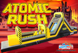 50' Atomic Rush Obstacle Course with Slide
