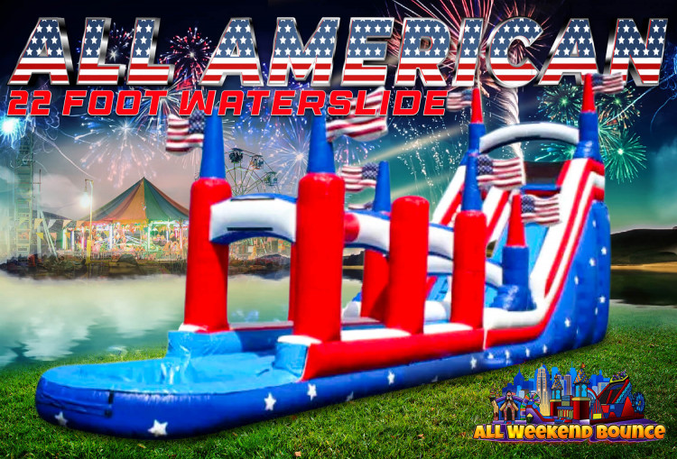 22' All American Water Slide w/ Slip N Slide