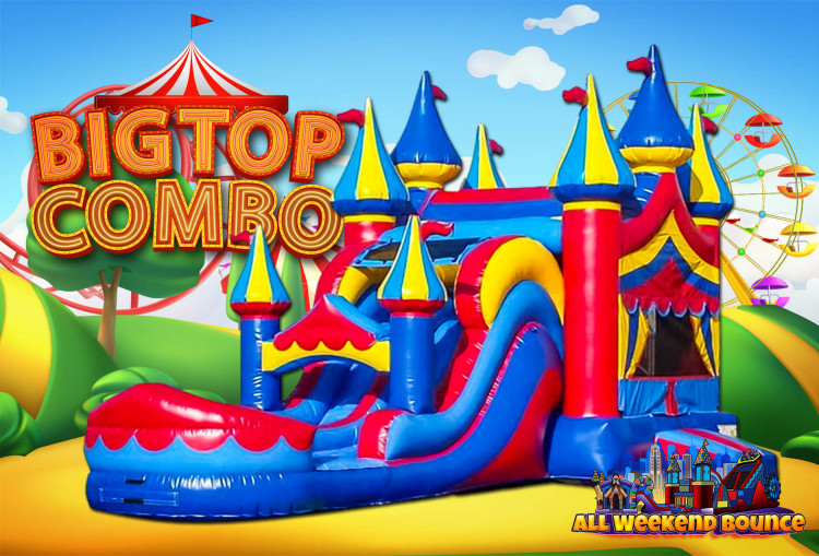 Big Top Circus XL Bounce and Dual Slide Combo
