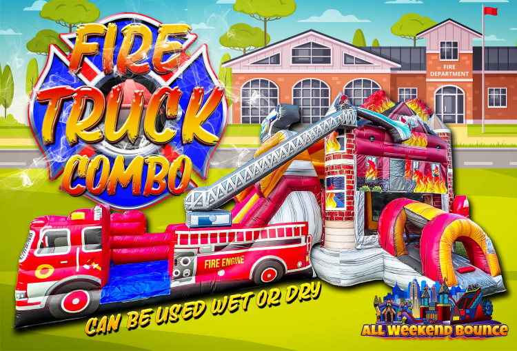 Fire Truck Bounce and Slide