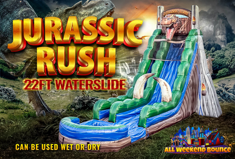 22' Jurassic Rush Water Slide