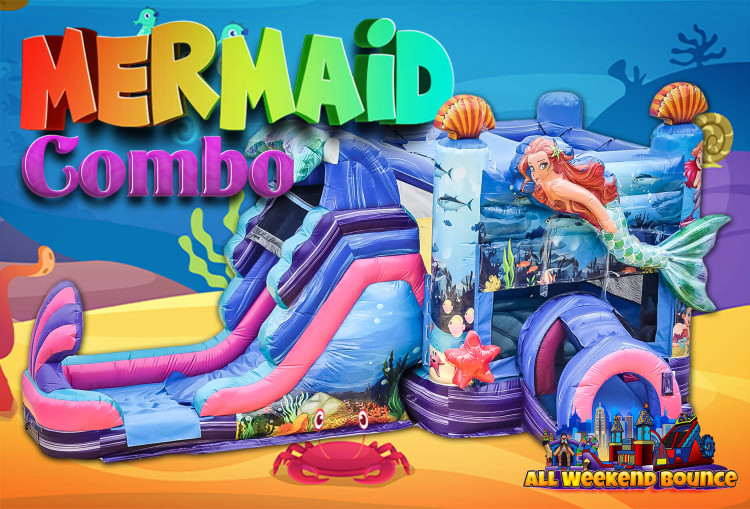 Mermaid Dual Lane Combo Bounce and Slide