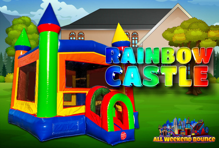 Rainbow Castle Bounce House