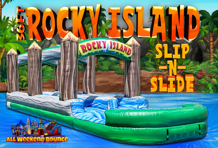 36' Rocky Island Dual Lane Slip N Slide