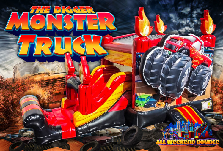The Digger Monster Truck Bounce and Slide