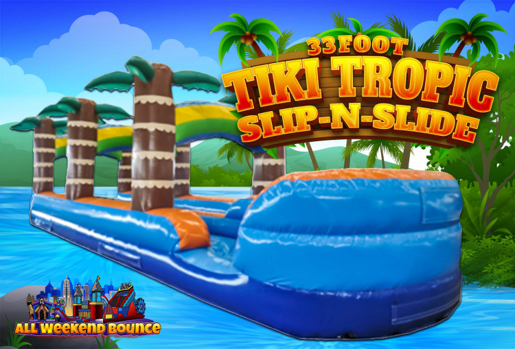 33' Tiki Tropic Dual Lane Slip N Slide