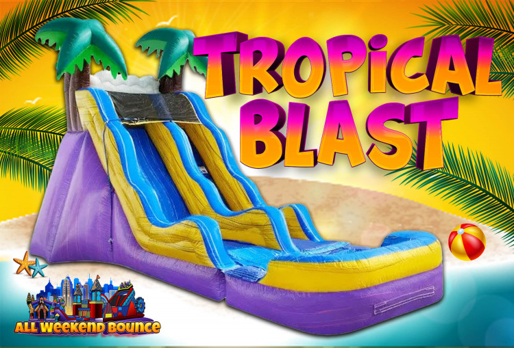 20' Tropical Blast Water Slide